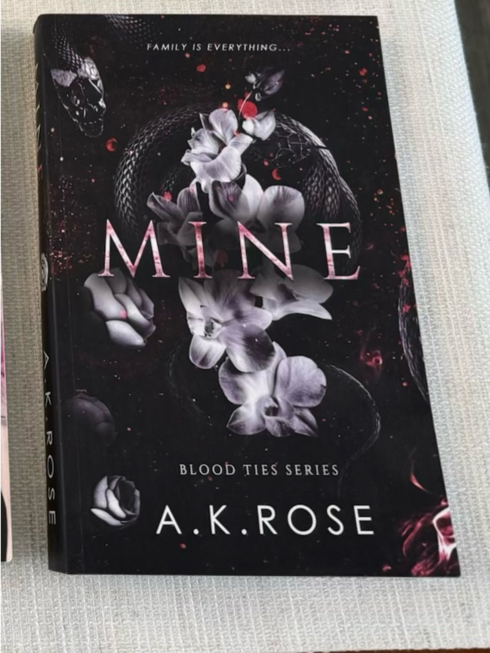 MINE (Blood Ties Series) paperback books by A.K. Rose